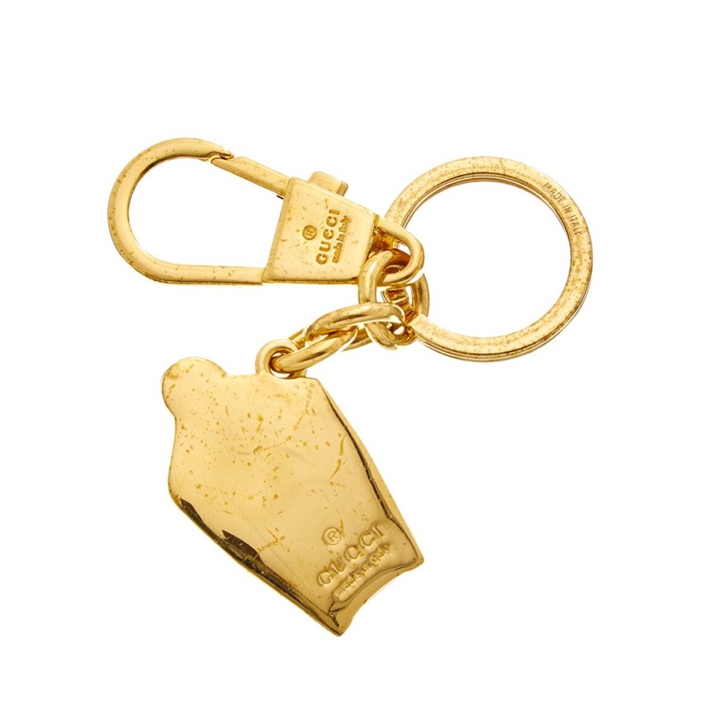 🚨SOLD🚨Gucci Gold Black Keychain / Bag Charm - Picture 2 of 3